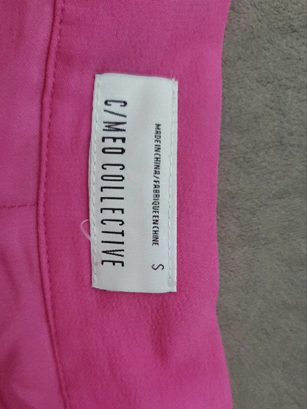C/MEO Collective Hot Pink Tie-Waist Pleated Shorts